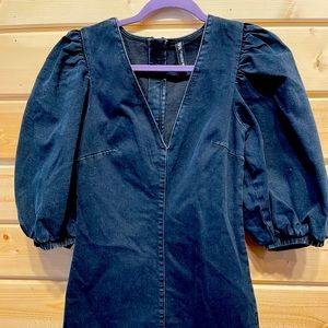 Zara dark denim dress